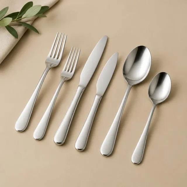 Kit Talheres Inox Clássico 24 Peças para 6 Pessoas